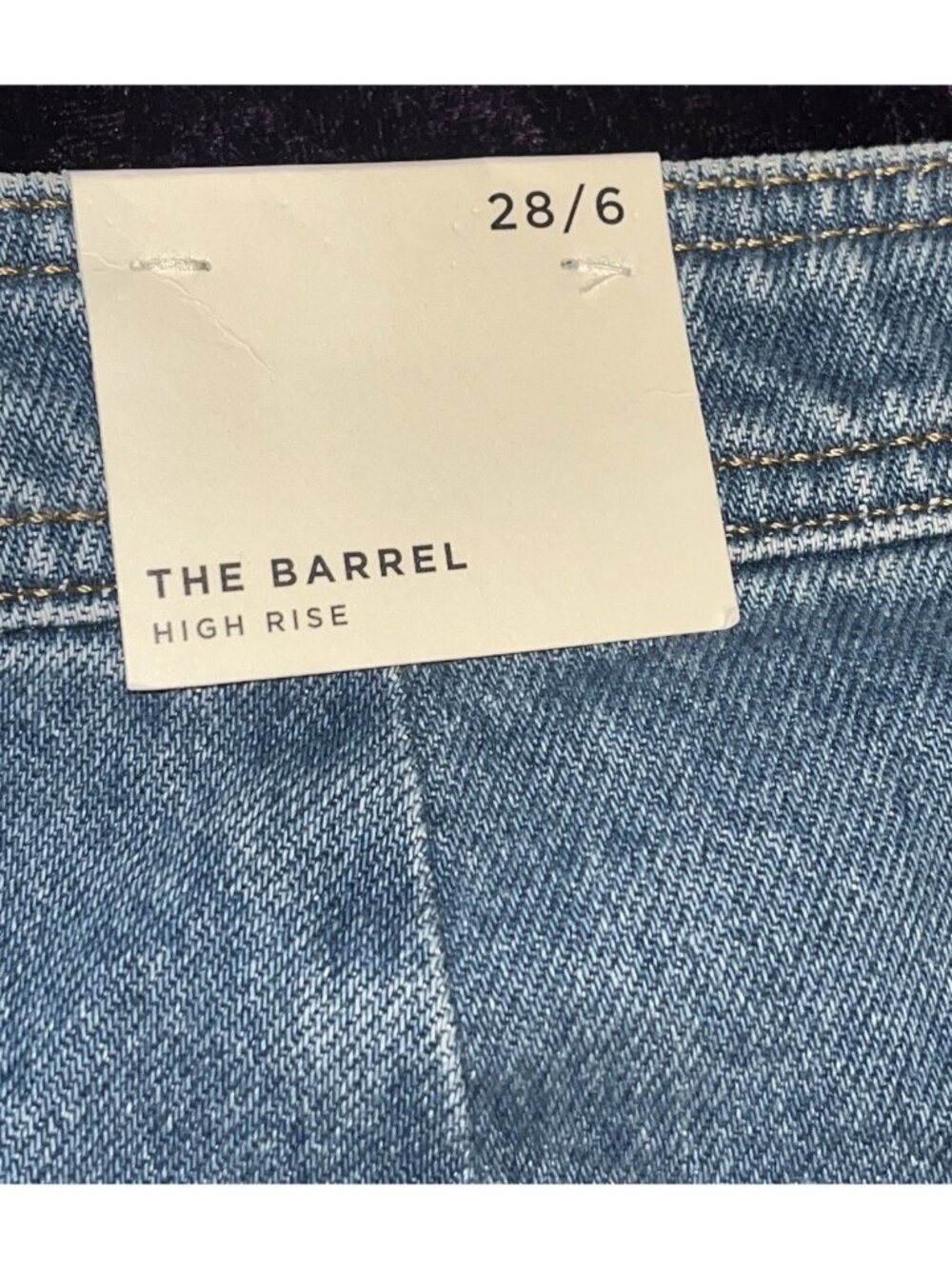 NEW LOFT Wide Leg High Rise Barrel Jeans Vtg Distressed 30-32" Waist Ann Taylor - Picture 12 of 12